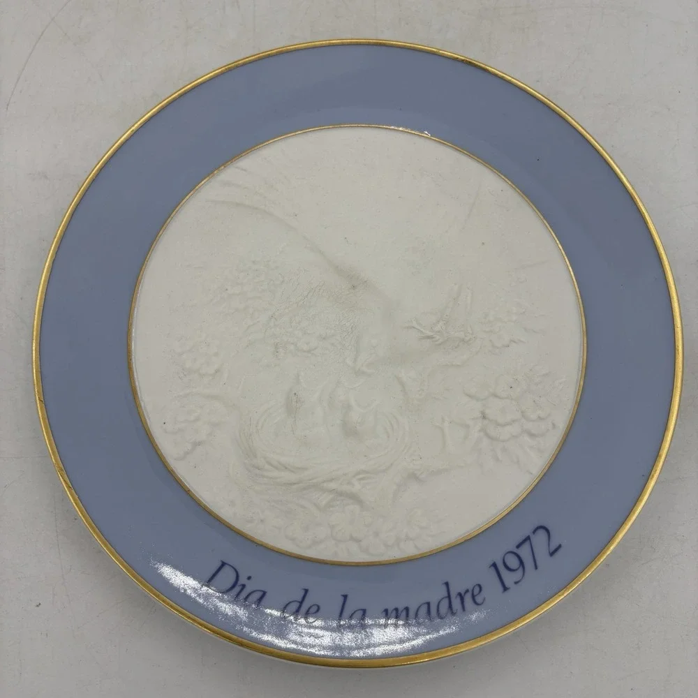 Lladro Collector Plate Dia De La Madre Mother's Day 1972 Handmade Spain Vintage